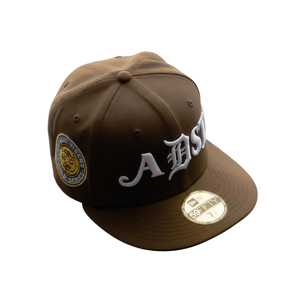 ADSTER DETROIT FITTED HAT - BROWN