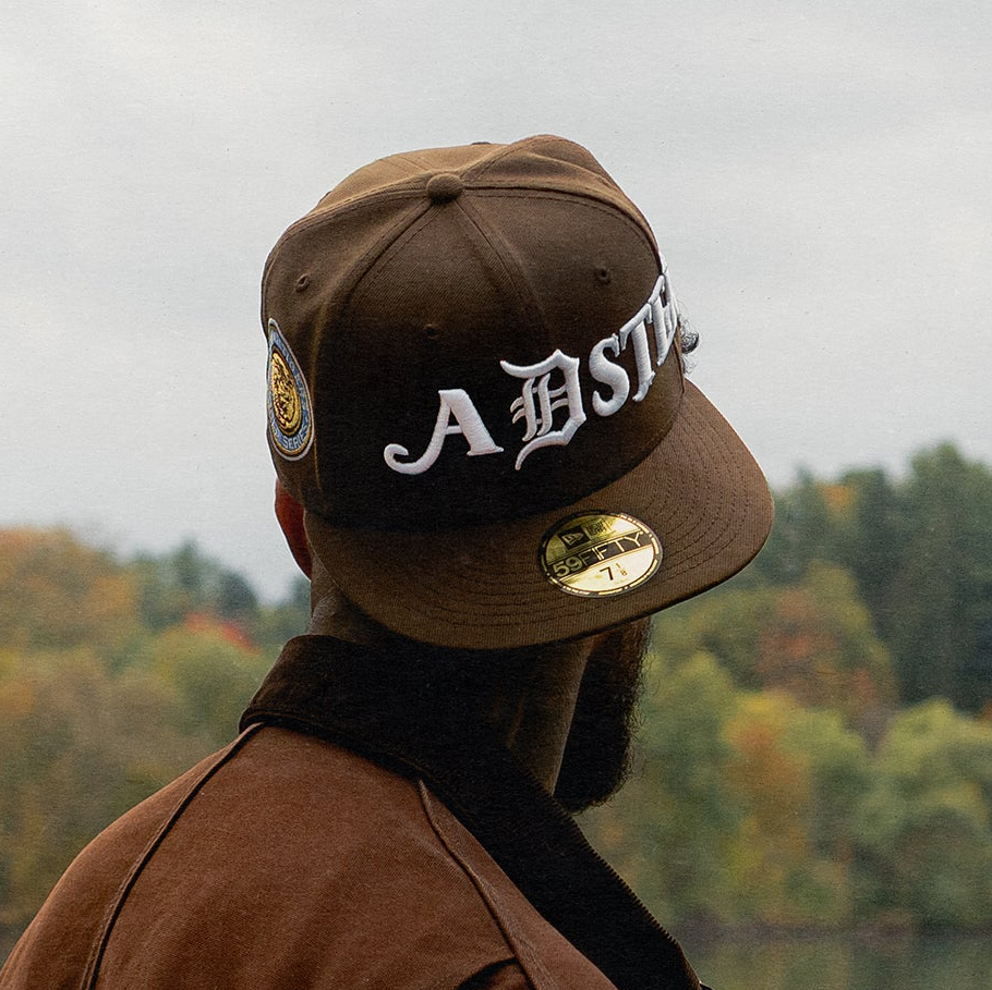 ADSTER DETROIT FITTED HAT - BROWN