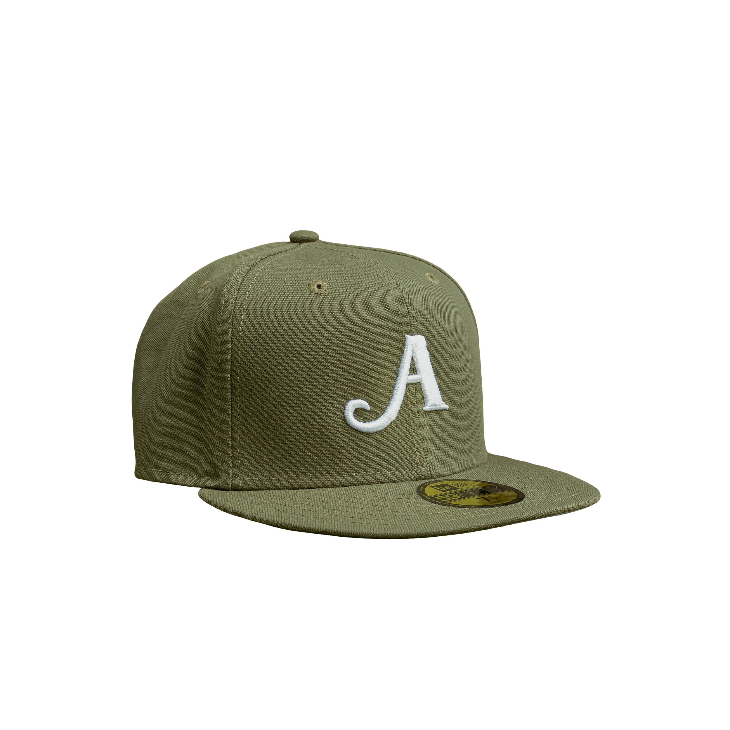 "A" Logo Fitted Hat - Army Green